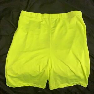 Neon Biker Shorts